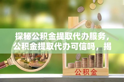 夏邑探秘公积金提取代办服务，公积金提取代办可信吗，揭秘真相与选择指南